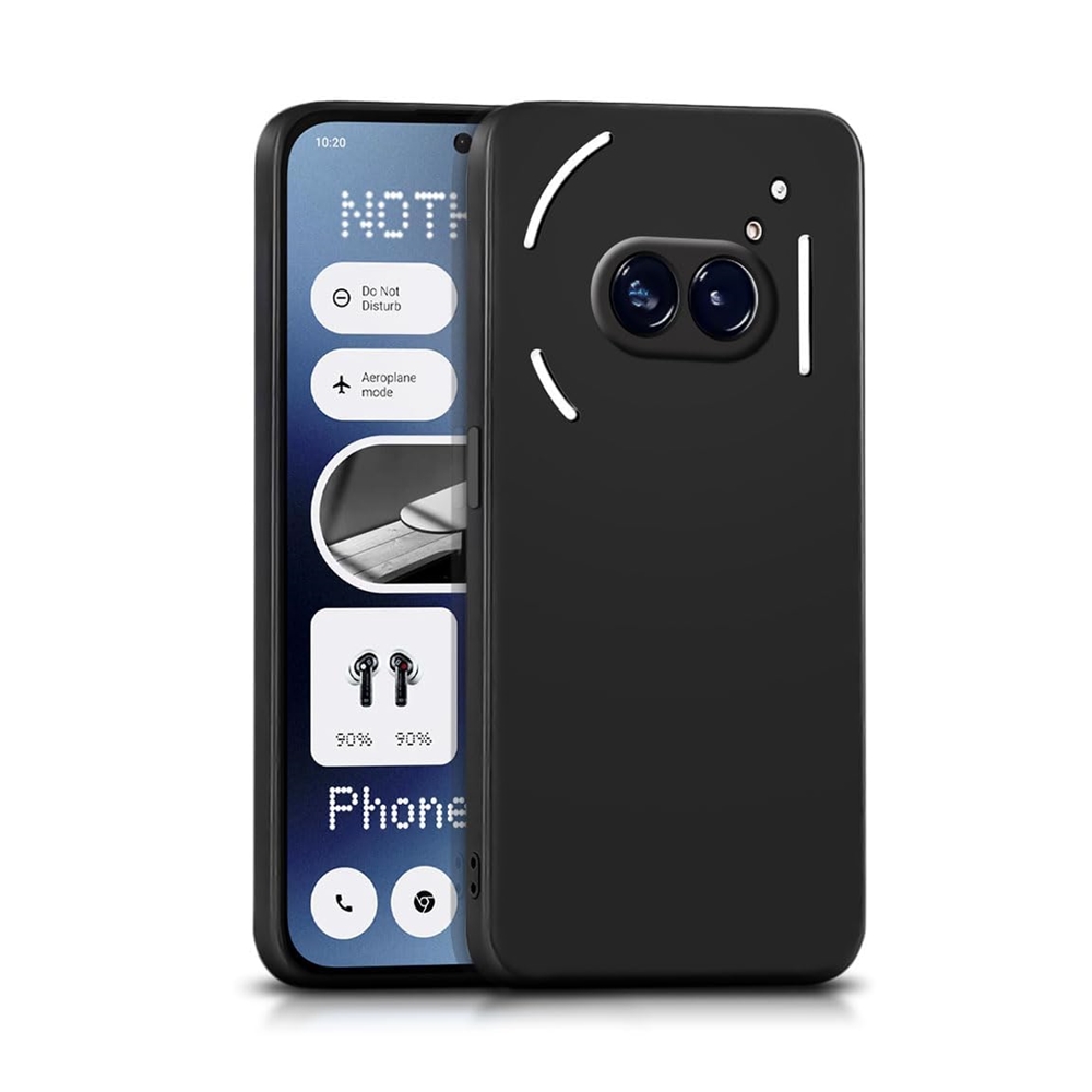 Nothing Phone (2a) telefontok - fekete szilikon hátlap tok