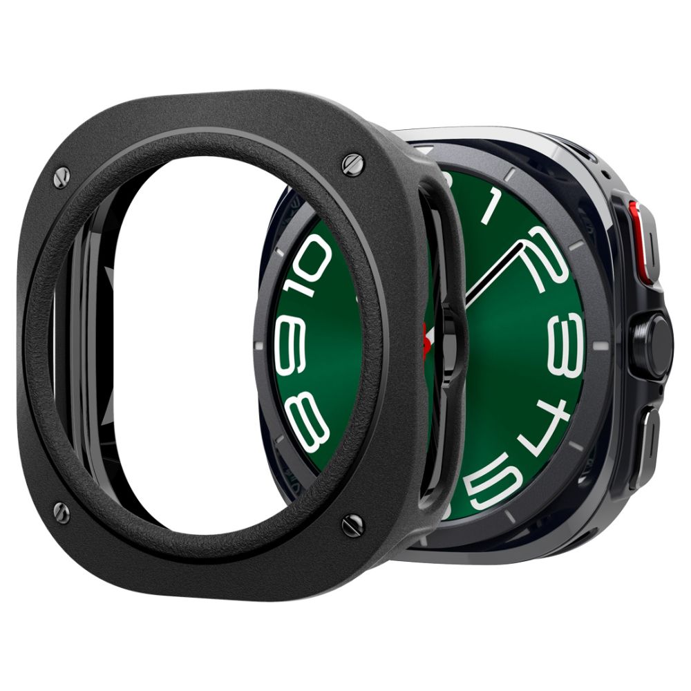 Samsung Galaxy Watch ULTRA (47 mm) okosóra tok - Caseology - matt fekete szilikon tok