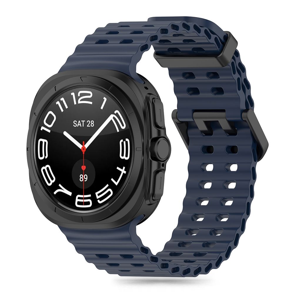Samsung Galaxy Watch ULTRA (47 mm) okosóra szíj - Tech-Protect IconBand Pro - sötétkék szilikon szíj