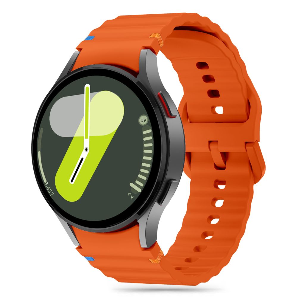 Samsung Galaxy Watch7 - TECH-PROTECT Sport - sárga szilikon szíj (20 mm szíj szélesség)