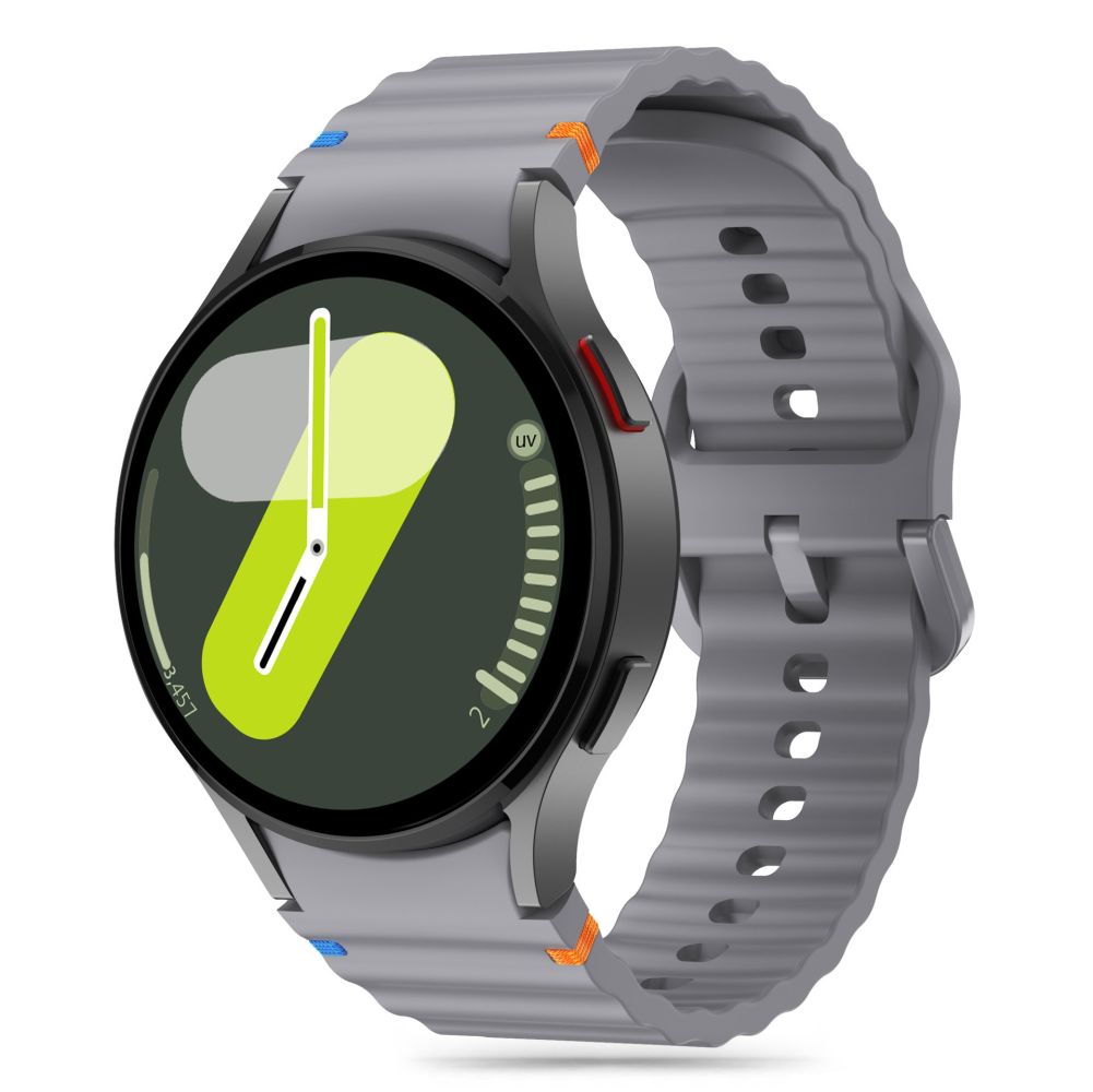 Samsung Galaxy Watch7 - TECH-PROTECT Sport - szürke szilikon szíj (20 mm szíj szélesség)