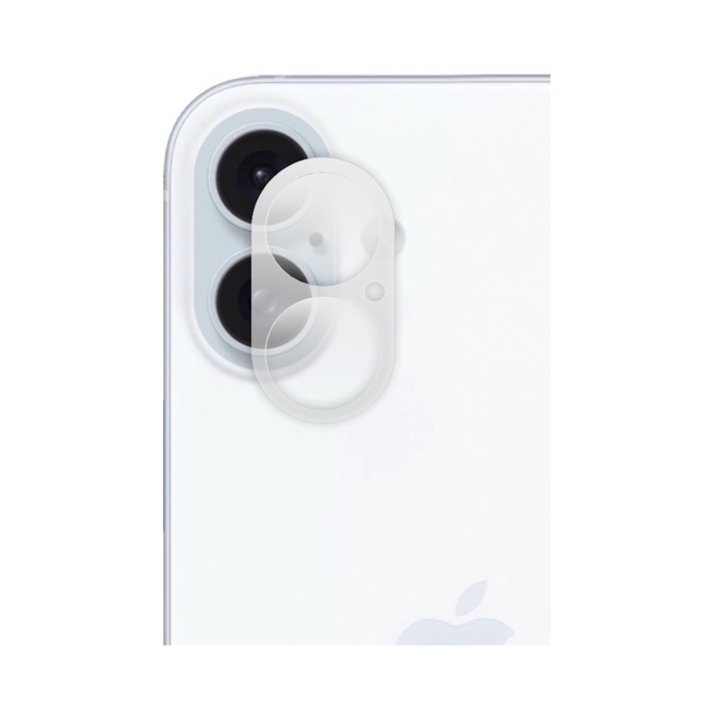 iPhone 16 Plus üvegfólia - Kamera lencse védőkeret (átlátszó 3D)
