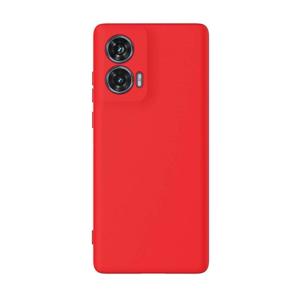 Motorola Edge 50 Fusion 5G telefontok - piros szilikon hátlap tok
