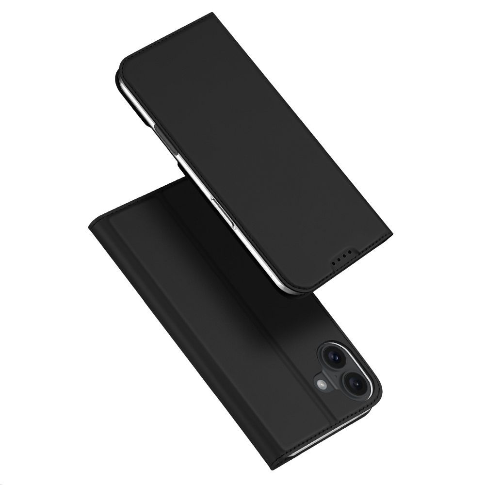 iPhone 16 telefontok - Dux Ducis fekete kinyitható tok