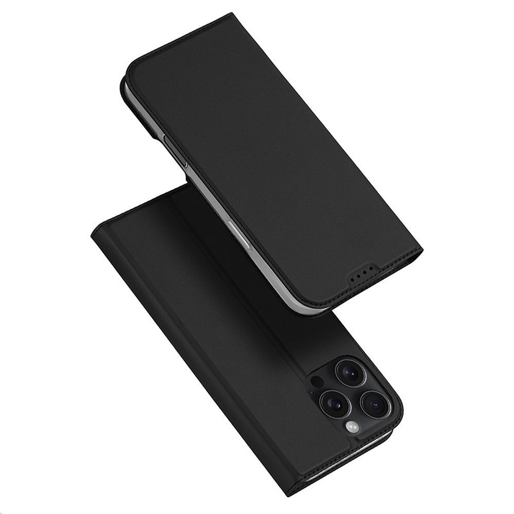 iPhone 16 Pro Max telefontok - Dux Ducis fekete kinyitható tok