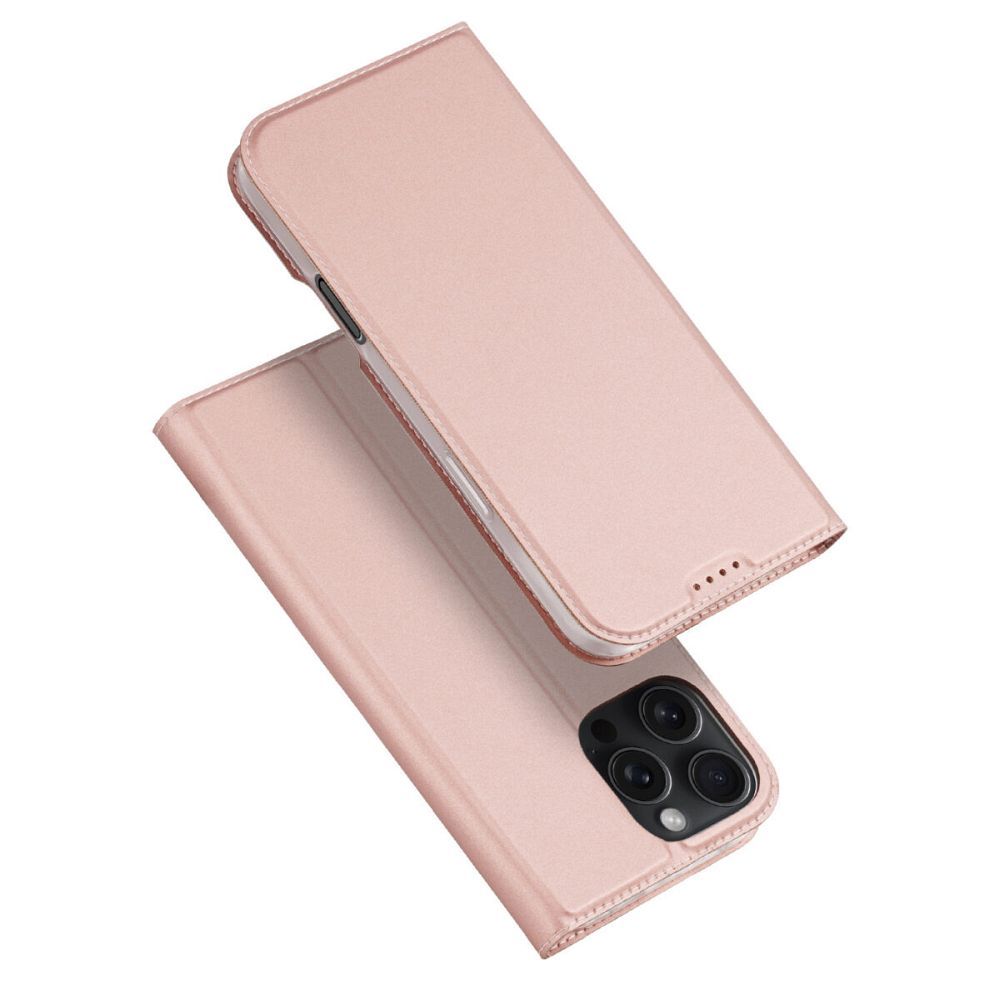 iPhone 16 Pro Max telefontok - Dux Ducis rosegold kinyitható tok