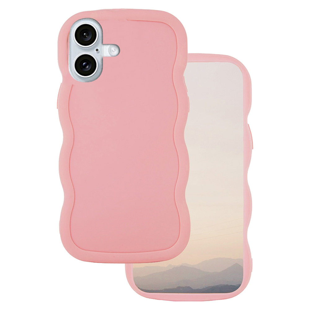 iPhone 16 Plus telefontok - Candy - pink szilikon hátlap tok