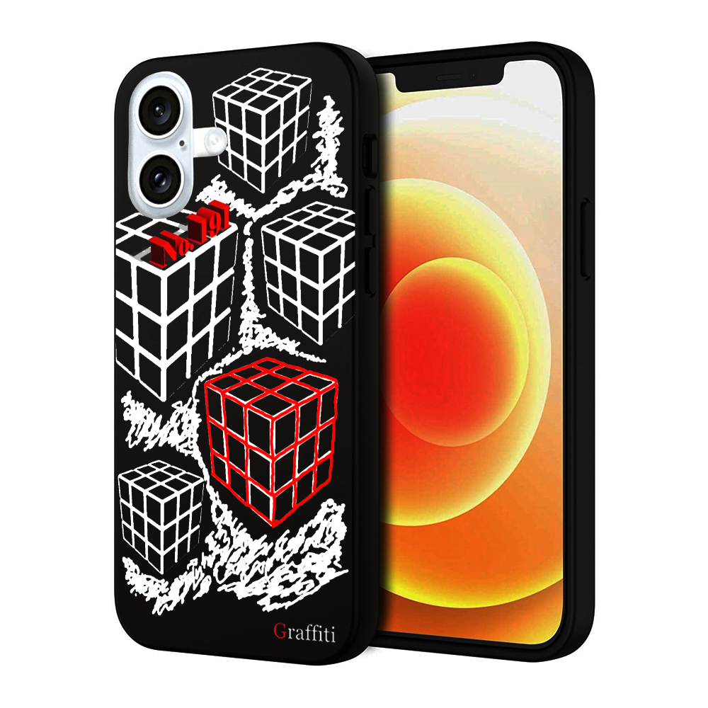 iPhone 16 Plus Telefontok - Graffiti No.191 mintás szilikon tok