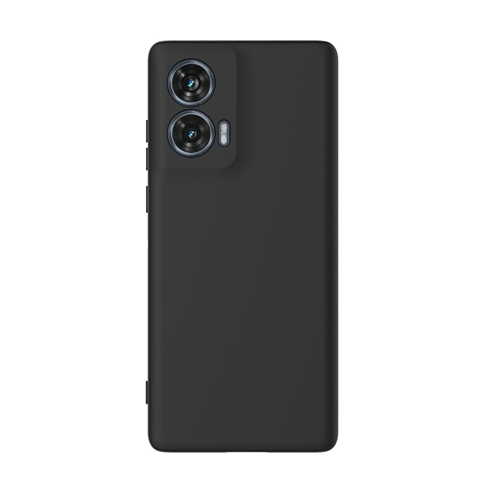 Telefontok Motorola Moto G85 5G - fekete szilikon hátlap tok