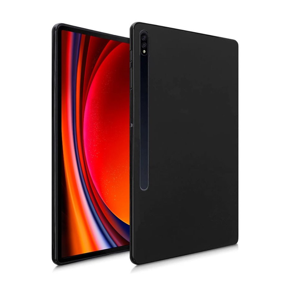 Tablettok Samsung Galaxy Tab S10+ 12,4 coll (SM-X820, SM-X826B) - fekete szilikon tablet hátlap tok
