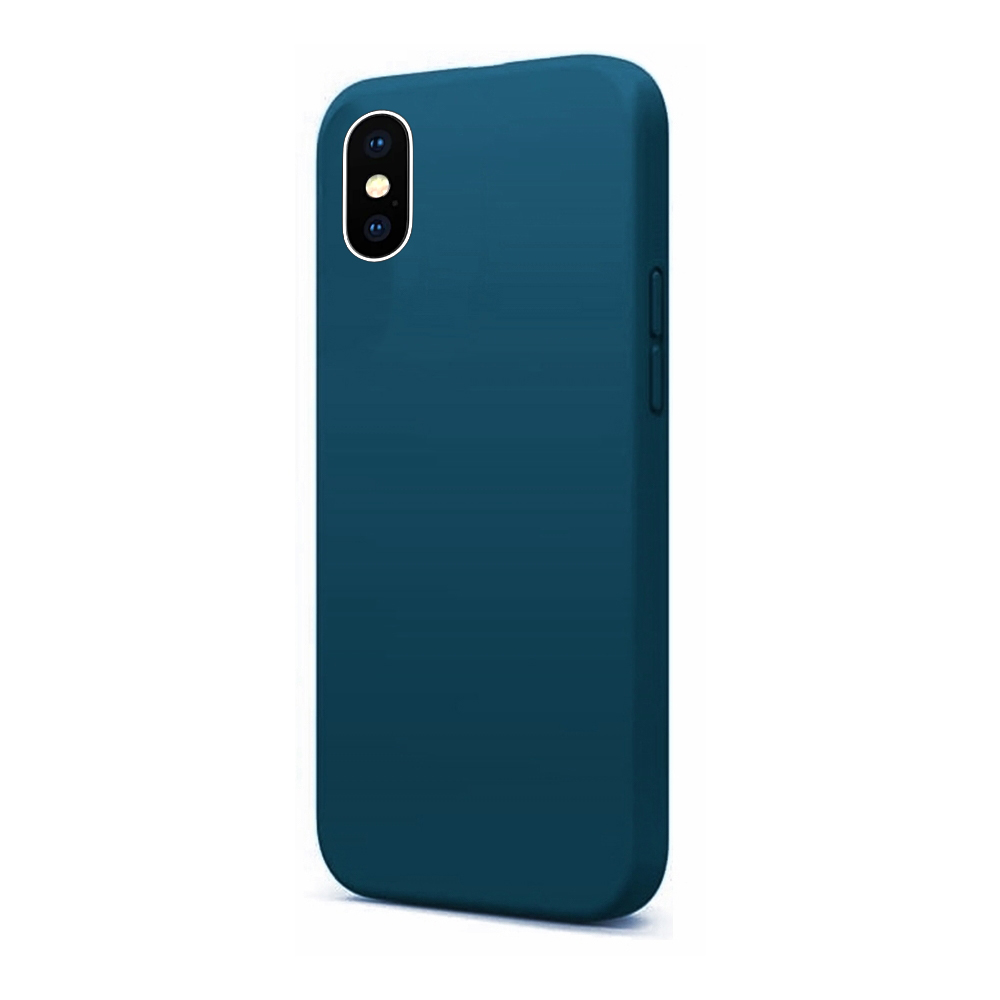 iPhone X / XS telefontok - türkizkék szilikon hátlap tok