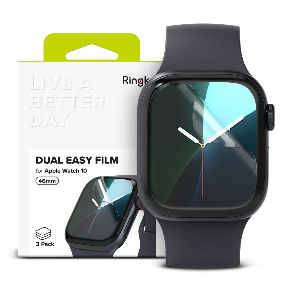 Apple Watch 10 (46mm) - Ringke - okosóra kijelzővédő fólia (3db)