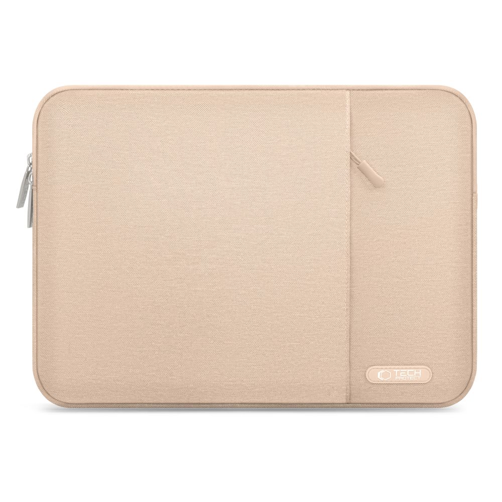 Laptop táska - Univerzális 14-os tejeskávé színű zsebes laptop/tablet táska
