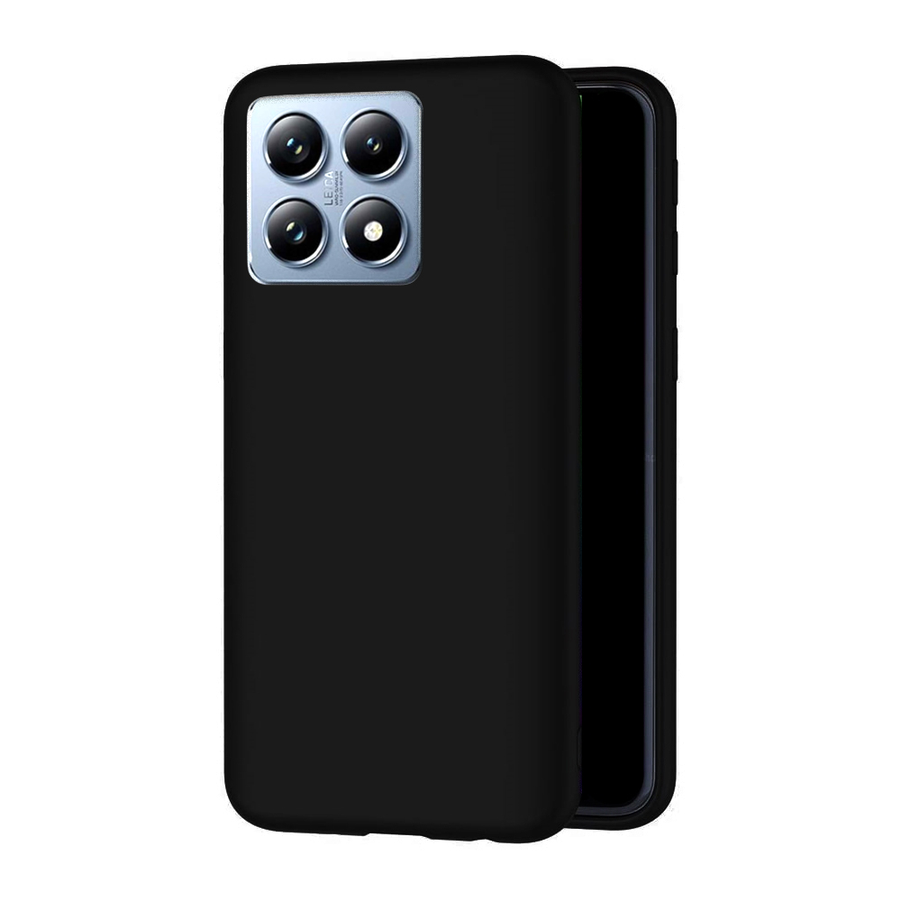 Xiaomi 14T Pro 5G telefontok - fekete szilikon hátlap tok