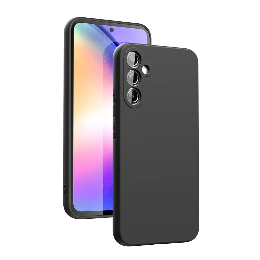 Telefontok Samsung Galaxy A16 5G - fekete szilikon hátlap tok