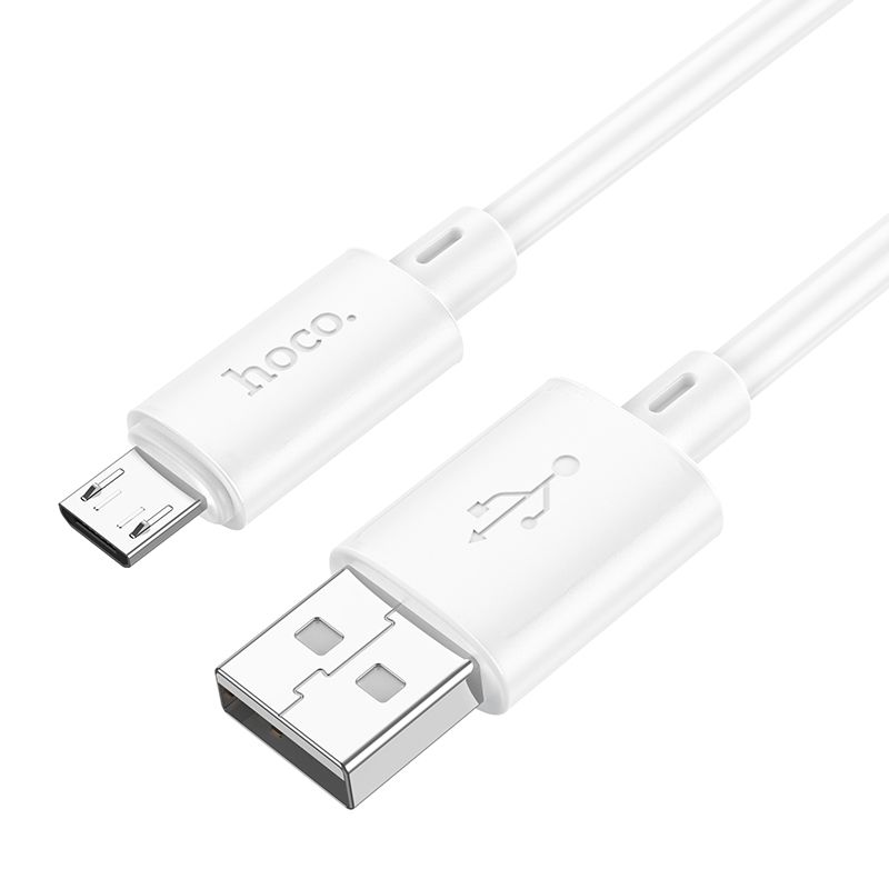 HOCO X88 kábel - USB / MicroUSB fehér kábel, 2,4A