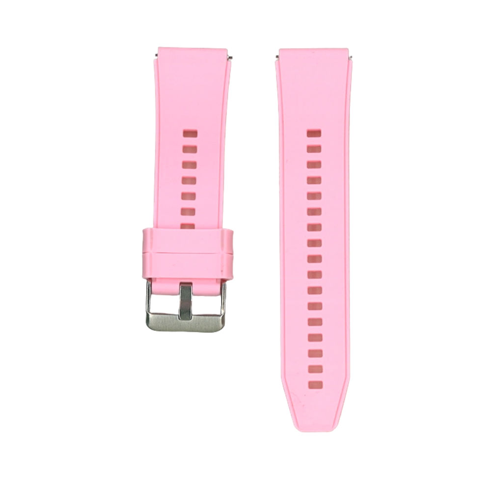 Huawei Watch GT 5 (46 mm) okosóra szíj - pink szilikon (22 mm) sima kialakítás