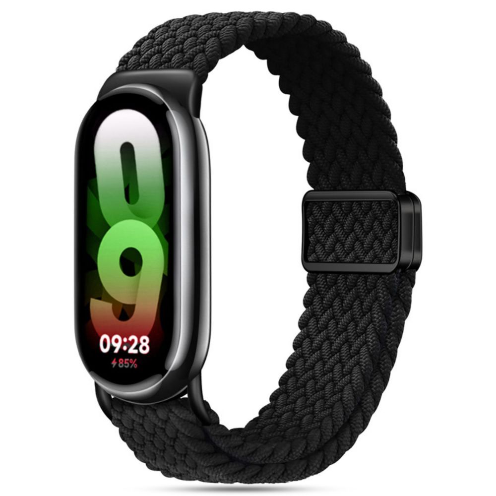 Xiaomi Smart Band 8 / 9 / NFC okosóra szíj - Tech- Protect Nylonmag - fekete szövet szíj