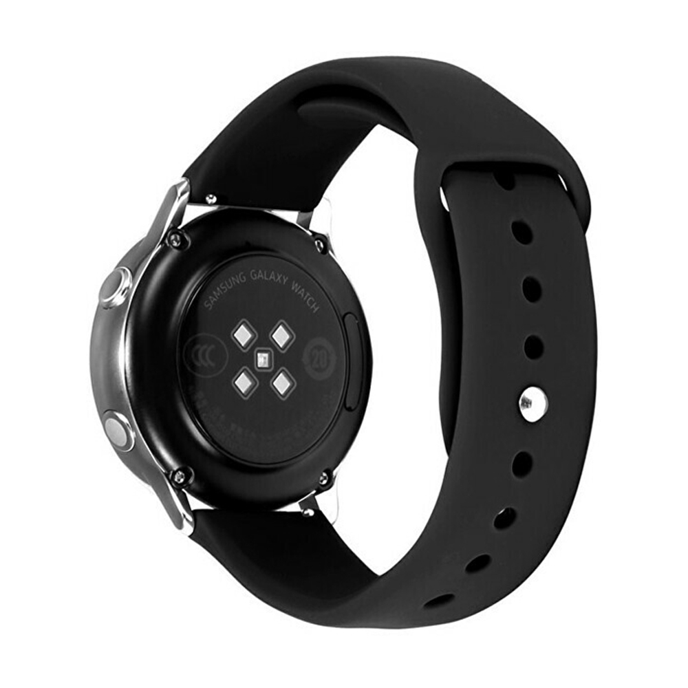 Huawei Watch GT 5 (46 mm) okosóra szíj - Lumann fekete szilikon No15 (22 mm)