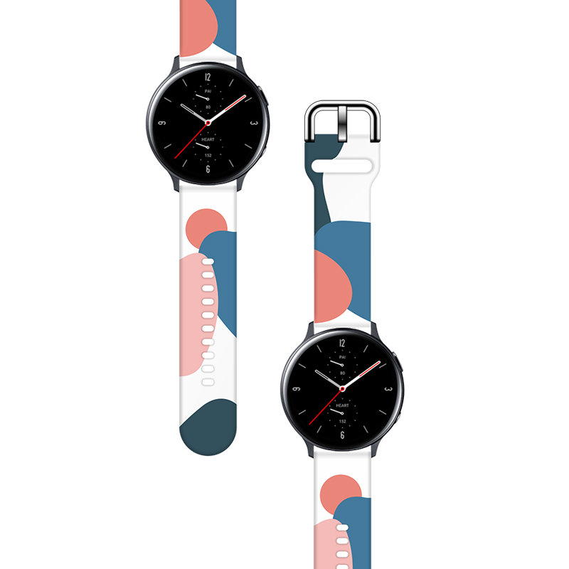Huawei Watch GT 5 (46 mm) okosóra szíj - Strap Moro color 10 színes szilikon szíj (szíj szélesség: 22 mm)