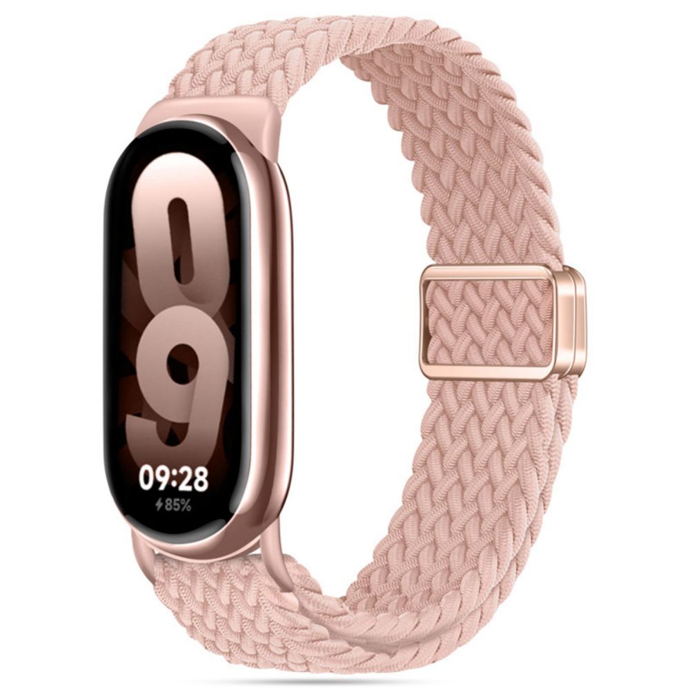 Xiaomi Smart Band 8 / 9 / NFC okosóra szíj - Tech- Protect Nylonmag - rosegold szövet szíj