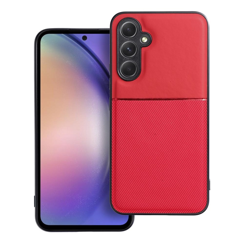 Samsung Galaxy A16 5G telefontok - Elegance piros műanyag hátlap tok szilikon kerettel ﻿