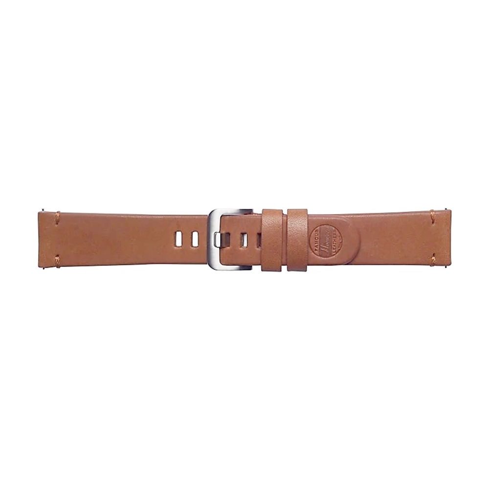 Huawei Watch GT 5 (46 mm) okosóra szíj - Essex Belt barna bőr szíj (22 mm szíj szélesség)