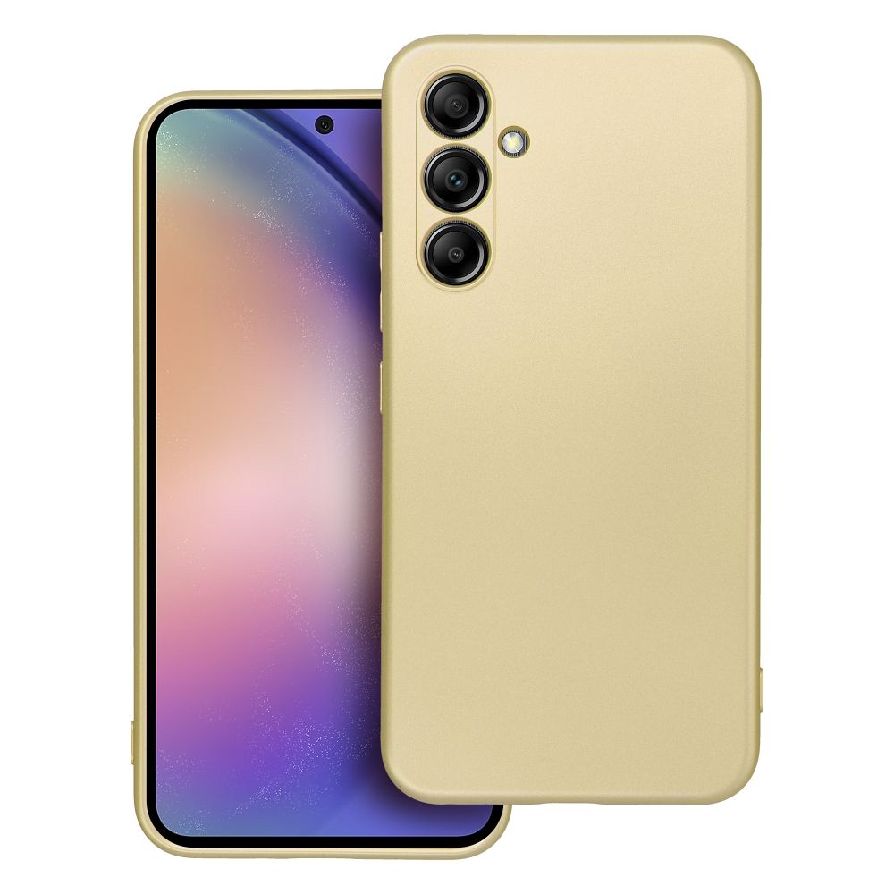 Samsung Galaxy A16 5G telefontok - Metalic - arany szilikon hátlap tok