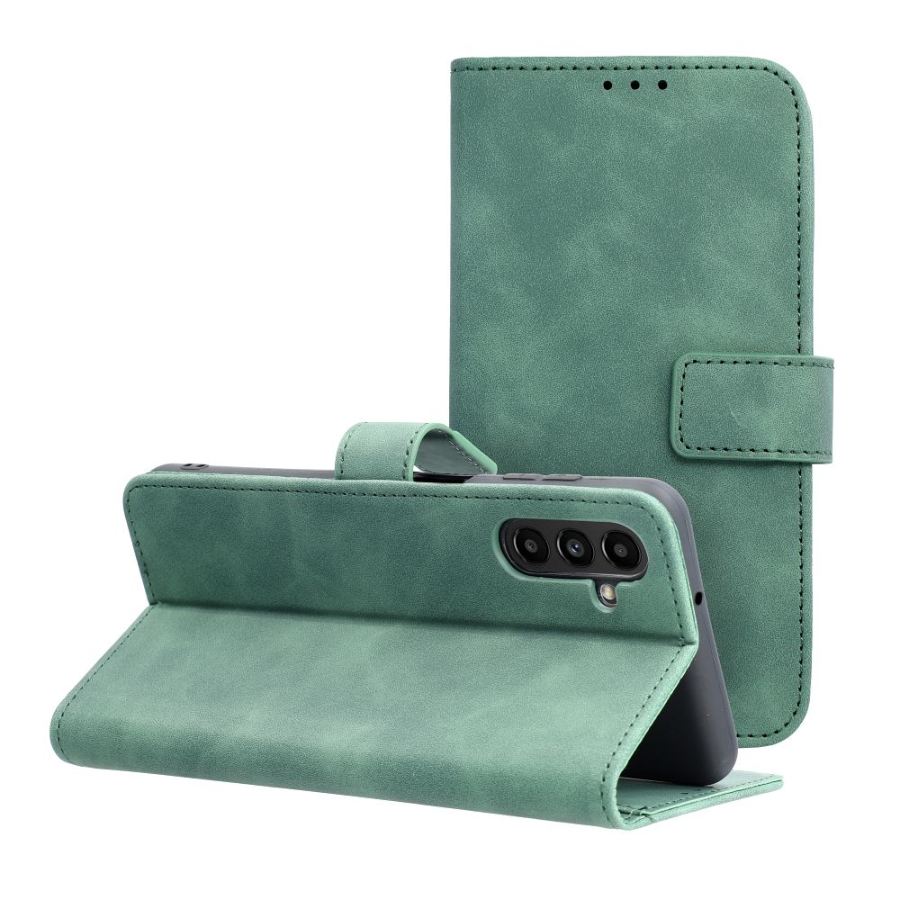 Samsung Galaxy A16 5G telefontok - Forcell Tender zöld ráhajtófüles könyvtok