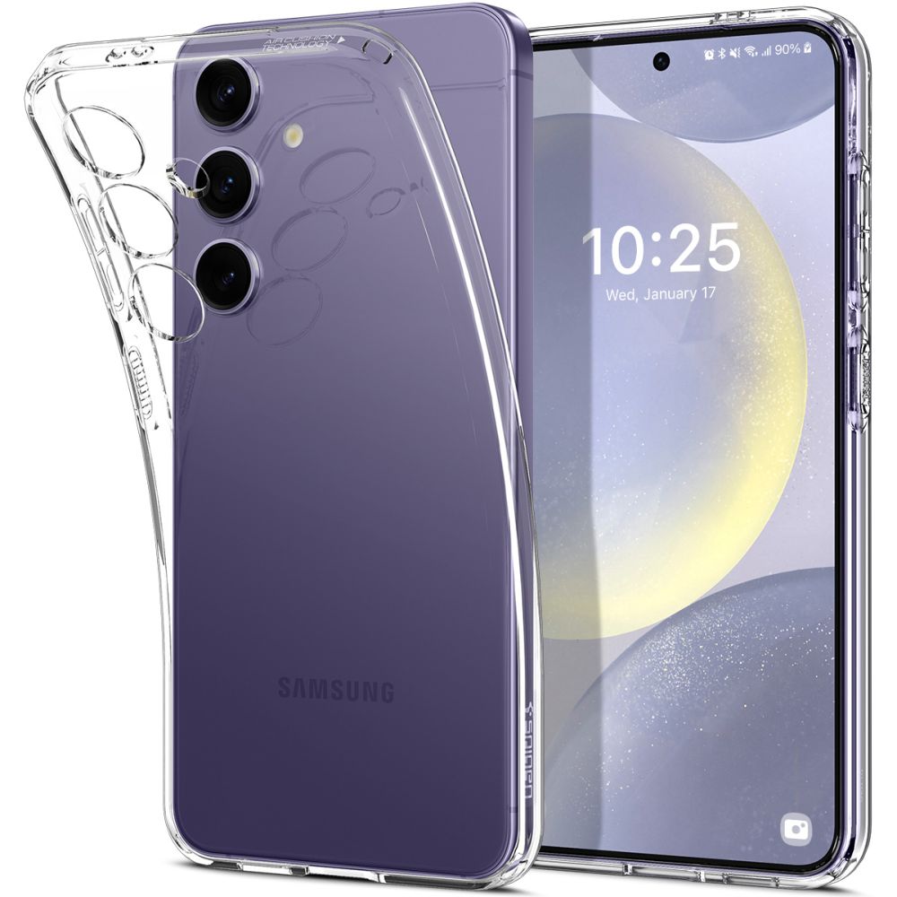 Telefontok Samsung Galaxy S24 - SPIGEN Liquid Crystal Clear - átlátszó hátlap tok