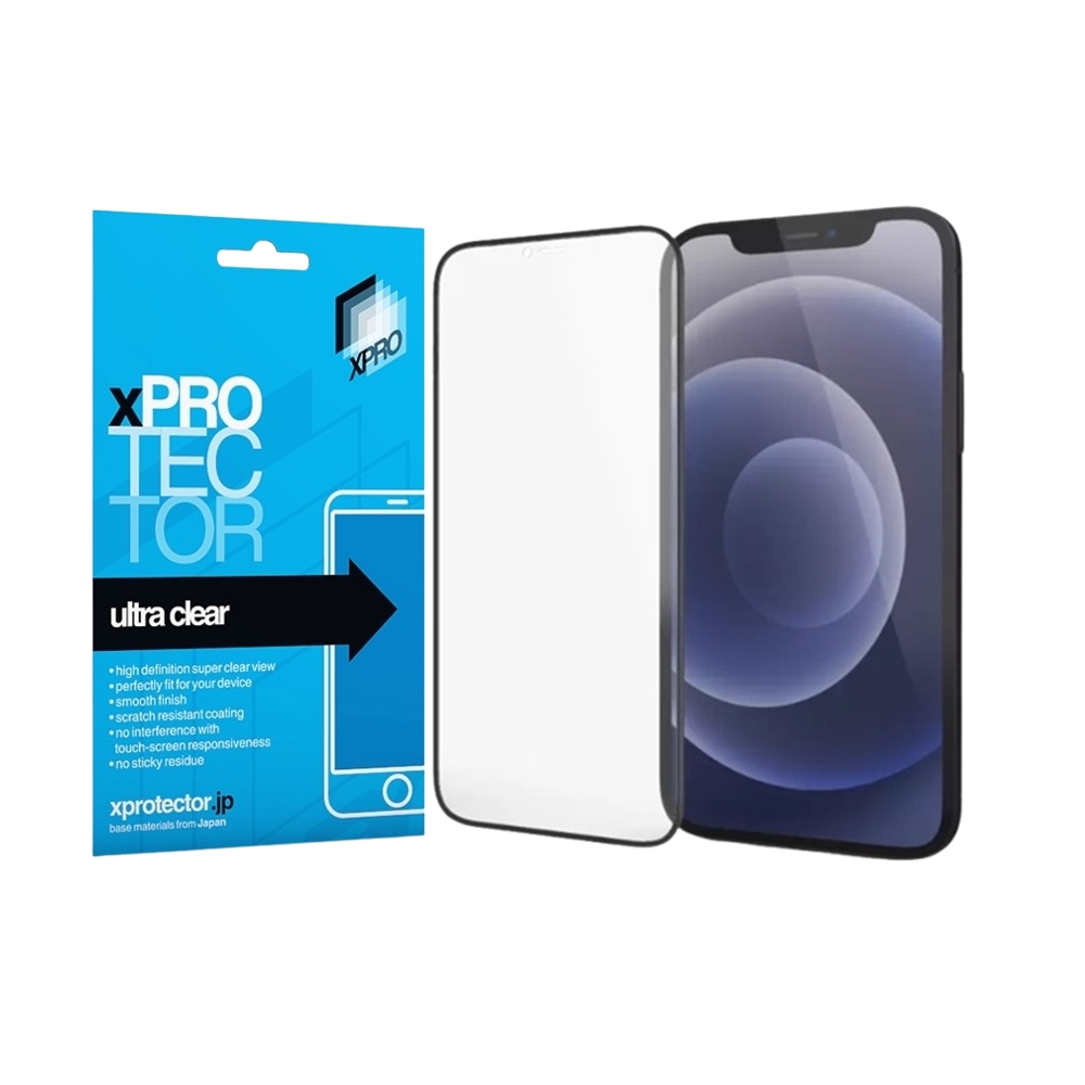 Huawei P30 Lite védőfólia - Xprotector Nano Glass kijelzővédő fólia fekete kerettel