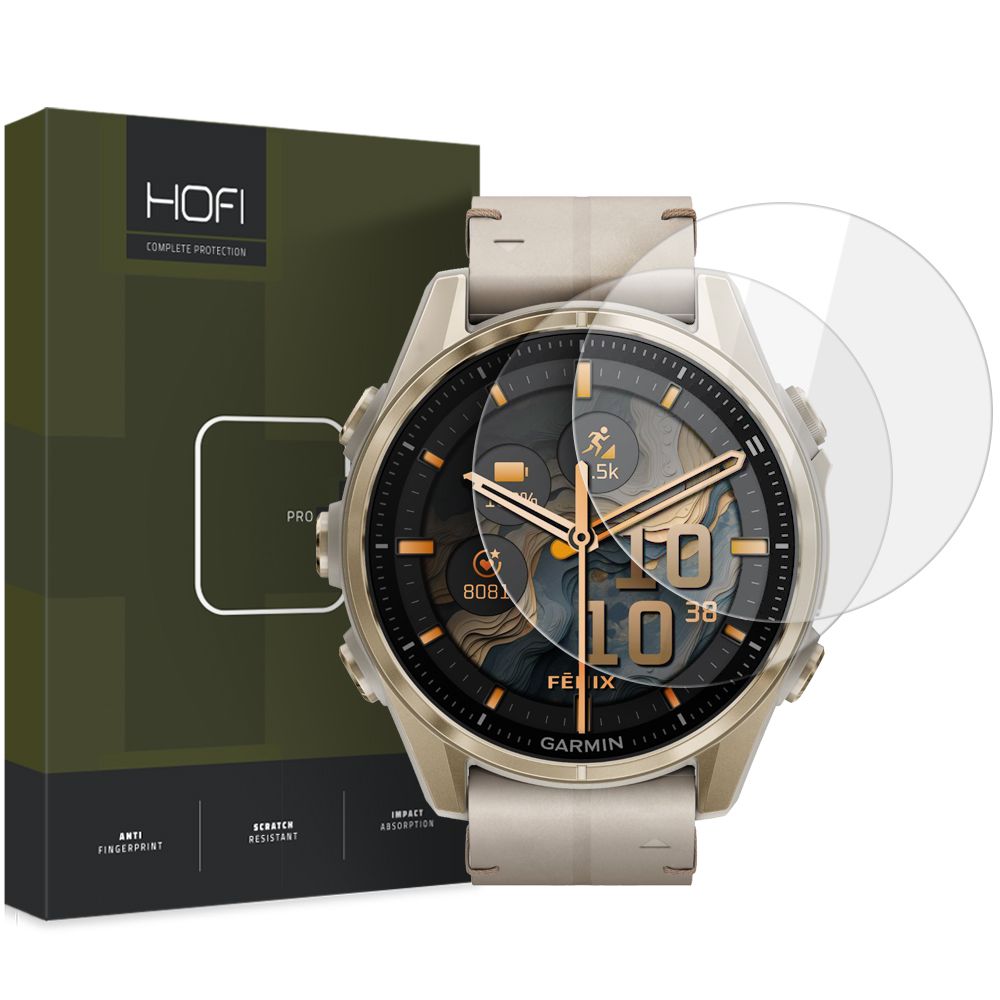 Garmin Fenix 8 (43 mm) okosóra üvegfólia - HOFI Glass Pro+ üvegfólia (2db)