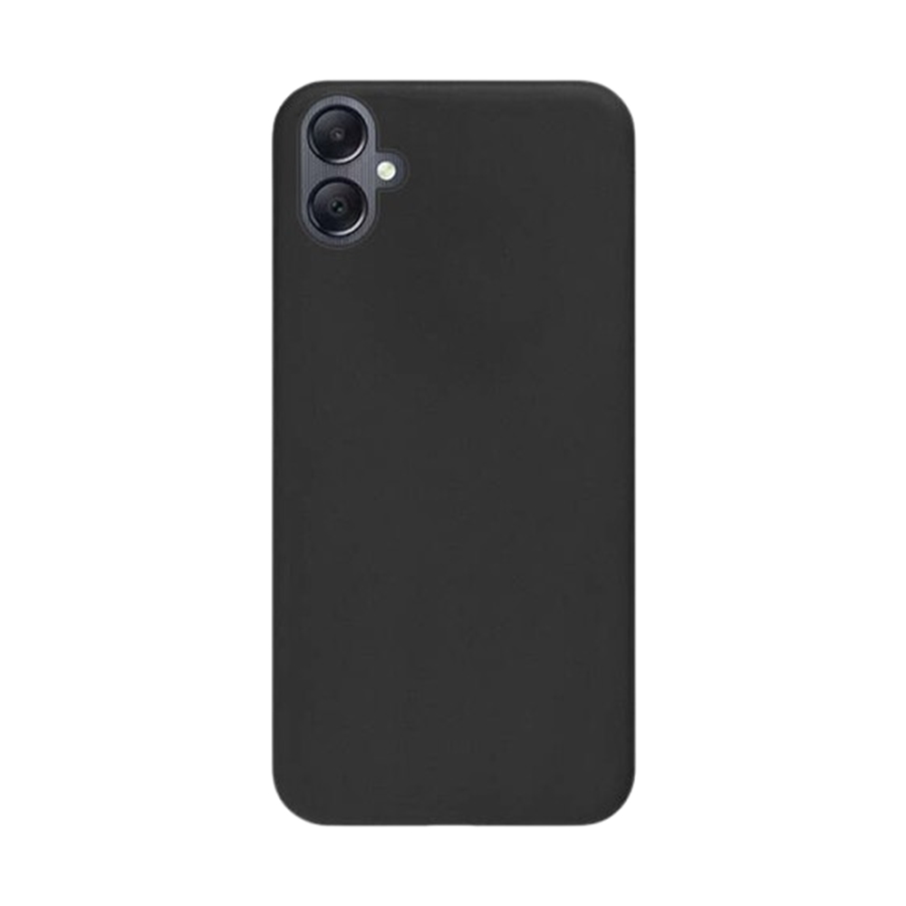Samsung Galaxy A06 telefontok - fekete szilikon hátlap tok