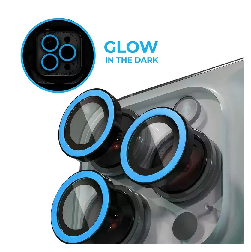 iPhone 16 Plus - Luminous kék - üveg, kameralencse védőkeret