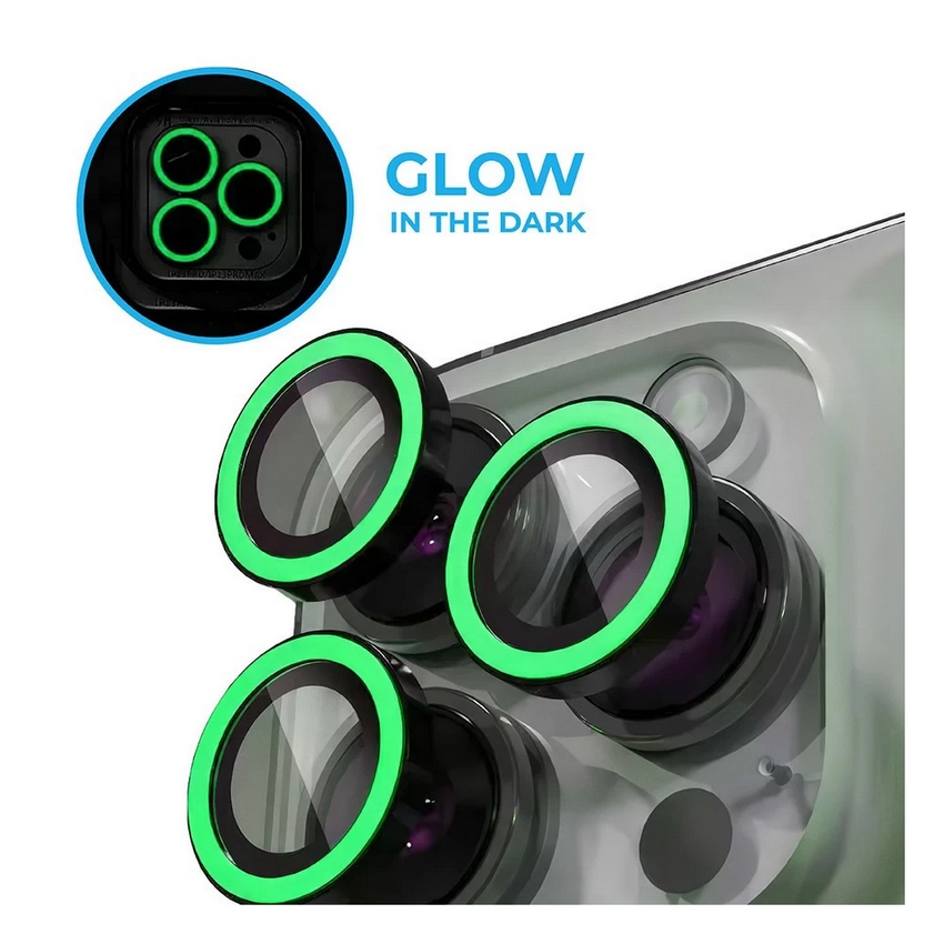 iPhone 16 Plus - Luminous zöld - üveg, kameralencse védőkeret