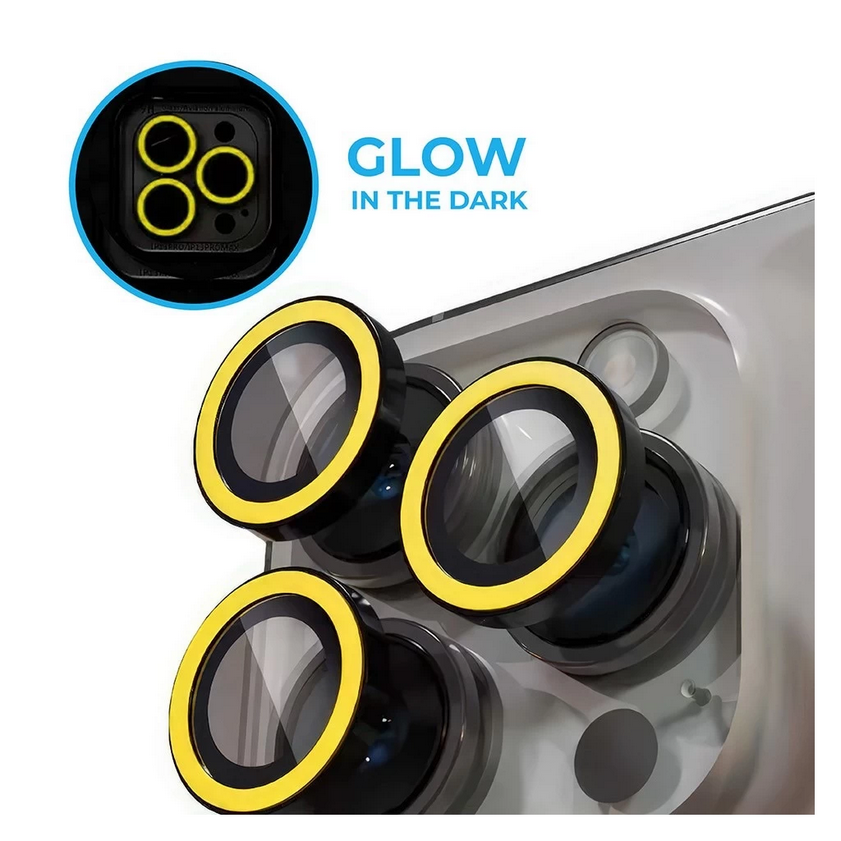 iPhone 16 Plus - Luminous sárga - üveg, kameralencse védőkeret