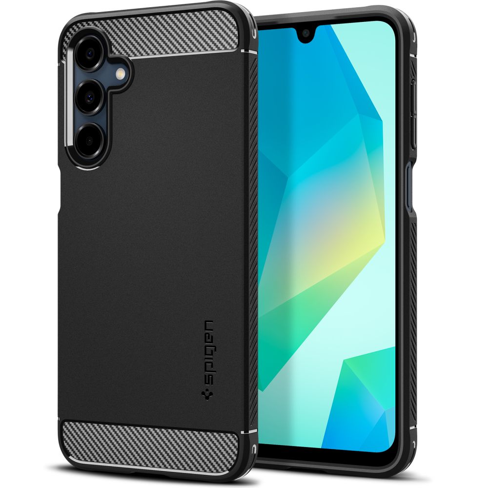 Telefontok Samsung Galaxy A16 5G - SPIGEN Rugged Armor fekete tok