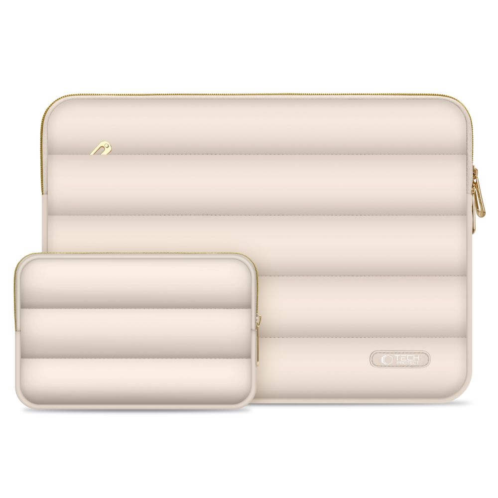 Tech- Protect Puffy laptop táska - 13-14-os homokszín laptop táska