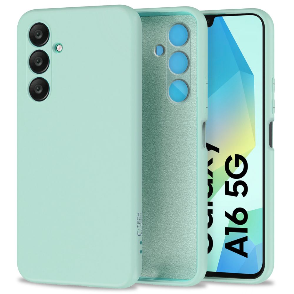 Telefontok Samsung Galaxy A16 5G - türkizzöld szilikon hátlap tok