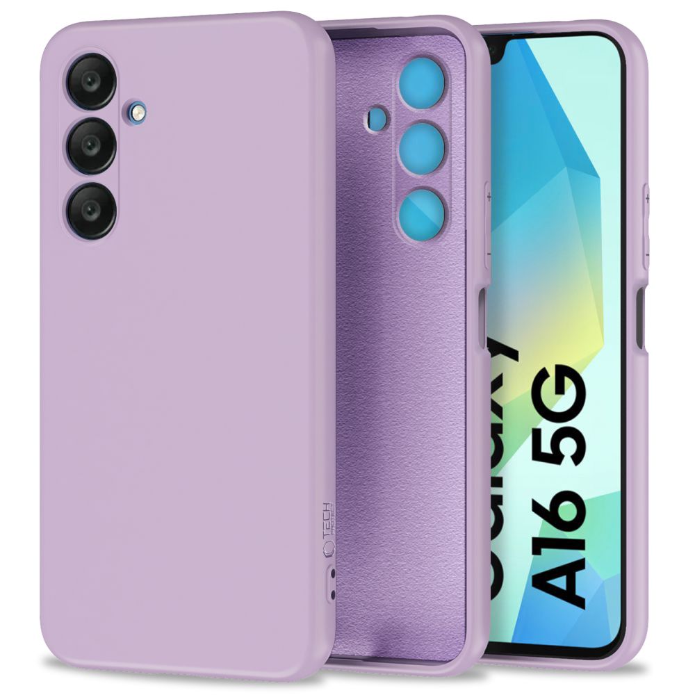 Telefontok Samsung Galaxy A16 5G - TECH-PROTECT Levendula szilikon hátlaptok