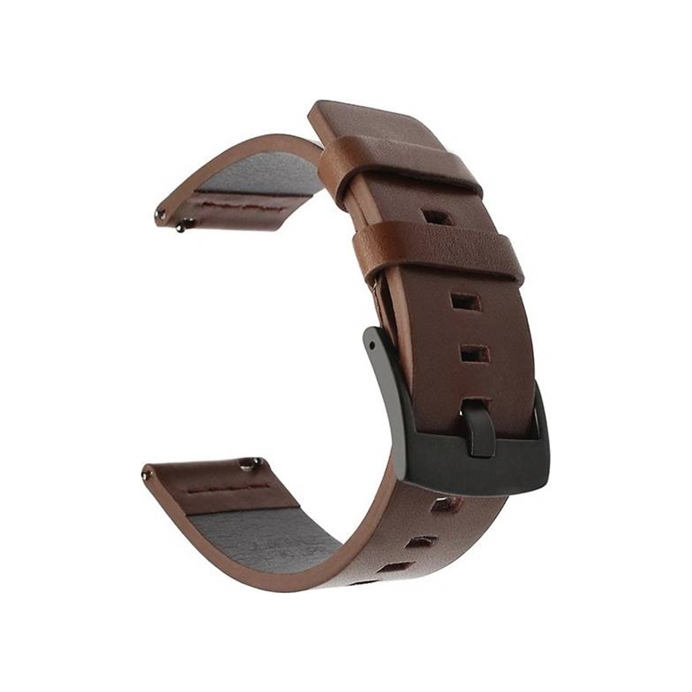 Xiaomi Watch 2 Pro okosóra szíj - Tactical 308 - barna bőr szíj (22 mm szíj szélesség)