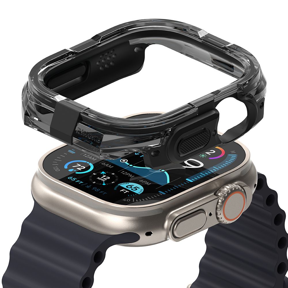 Apple Watch Ultra 1 / 2 (49 mm) - Ringke Fusion Bumper - fekete szilikon védő tok