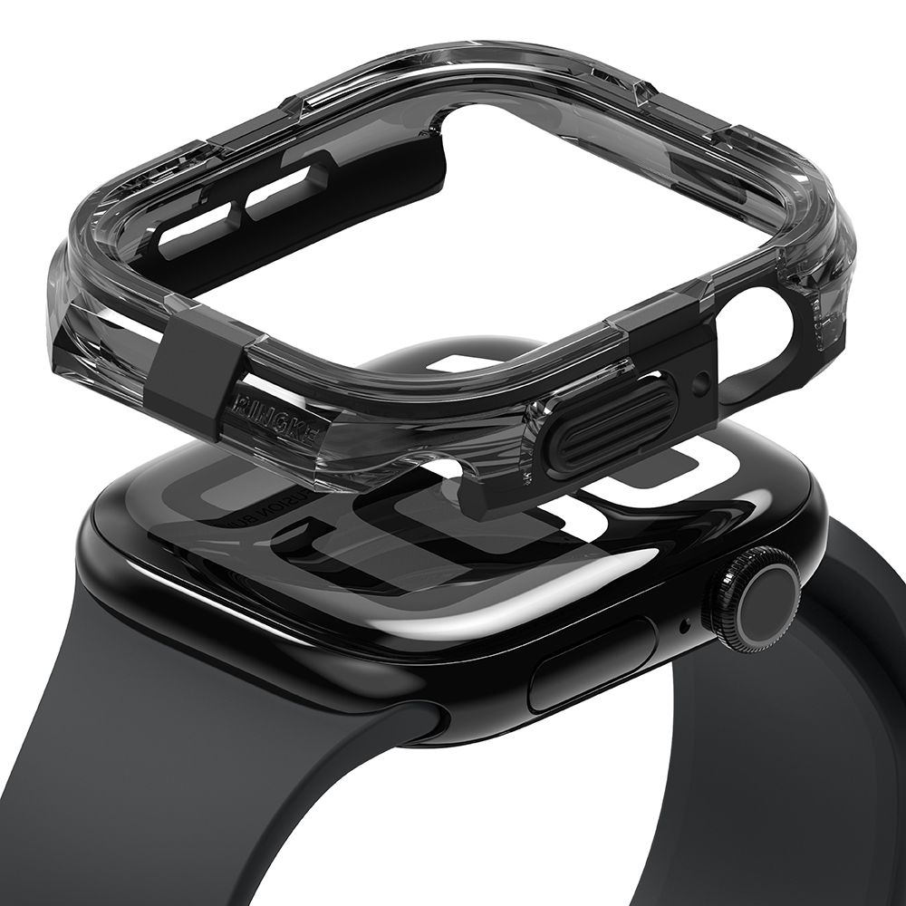 Apple Watch 10 (46 mm) - Ringke Fusion Bumper - fekete szilikon védő tok ﻿