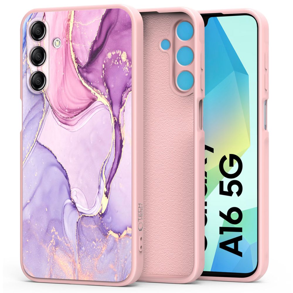 Samsung Galaxy A16 5G telefontok - Pink marble hátlap tok