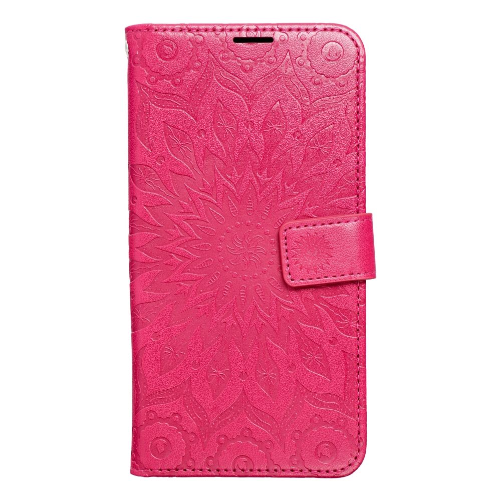 Xiaomi Redmi 14C teléefontok - MEZZO mandala mintás magenta mágneses szilikon keretes könyvtok