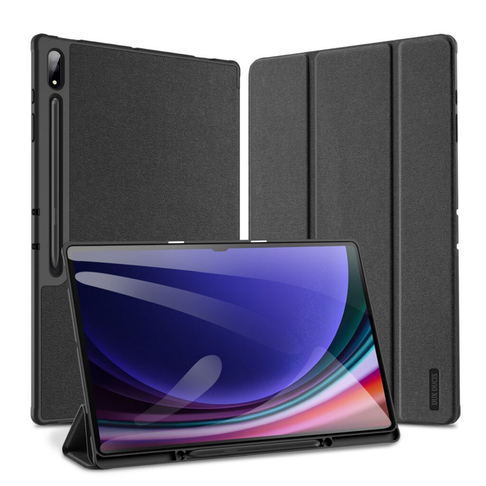 Tablettok Samsung Galaxy Tab S9 Ultra 14,6 (X910, X916) - DUX DUCIS DOMO fekete smart case, ceruza tartóval