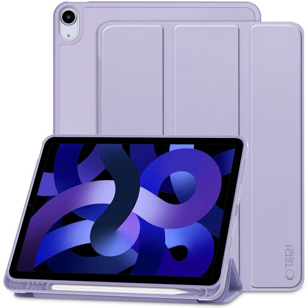 iPad Air 5 (2022, 10,9 coll) telefontok - lila smart case