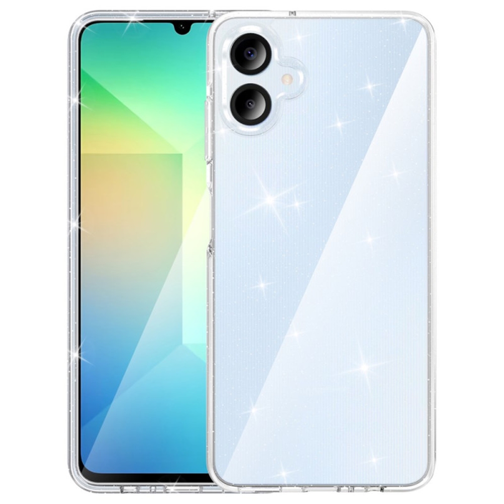 Samsung Galaxy A06 - Glitter - átlátszó csillámos hátlap tok