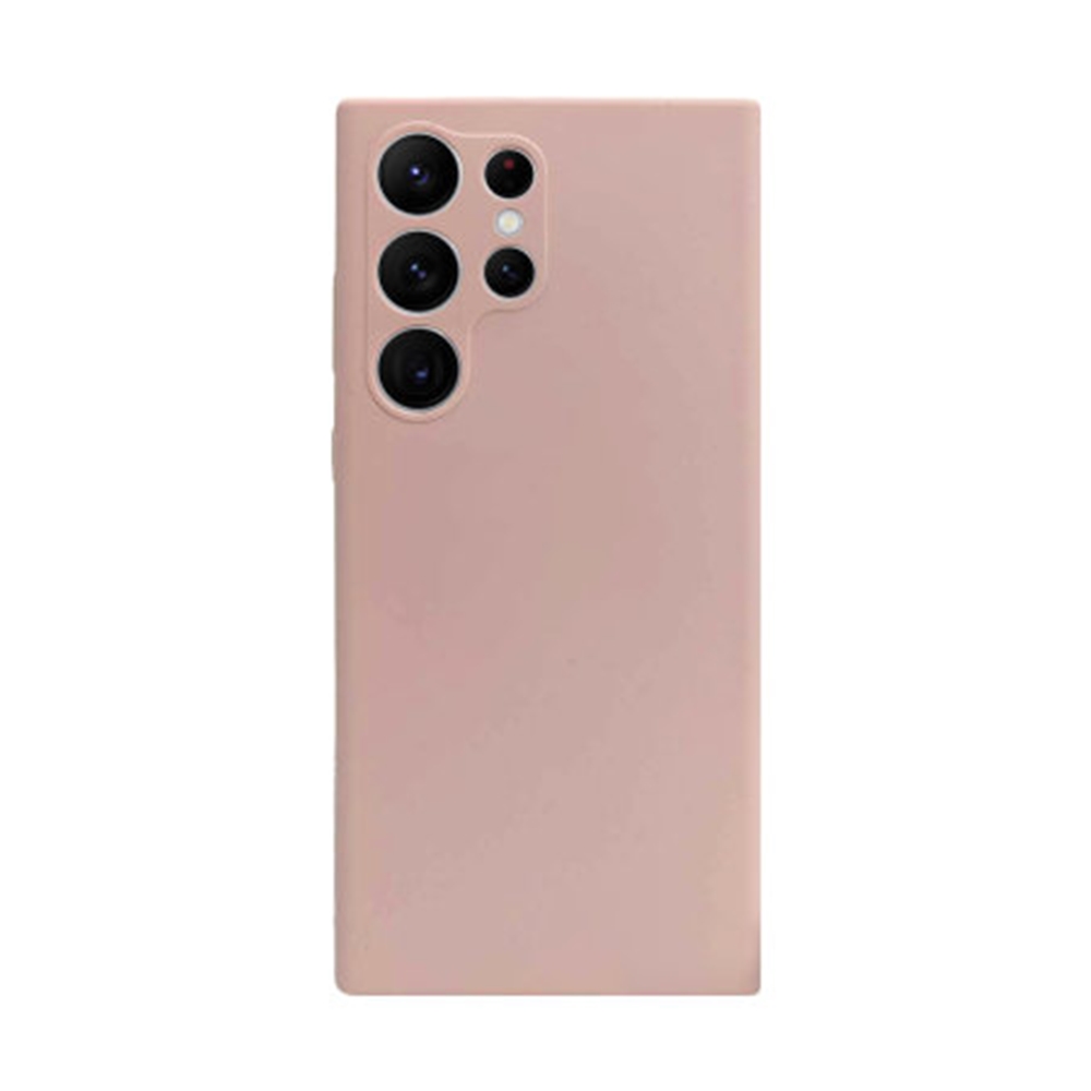 Samsung Galaxy S25 Ultra telefontok - púder pink szilikon hátlap tok ﻿