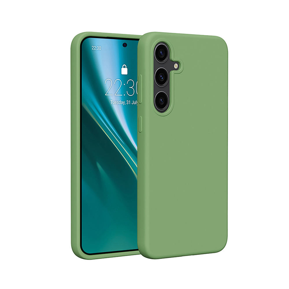 Samsung Galaxy S25+ (S25 Plus) telefontok - Etteri - zöld színű szilikon hátlap tok